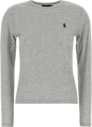 Polo Ralph Lauren Long Sleeve Tops, female, Gray, Size: XS Long Sleeve T-Shirt