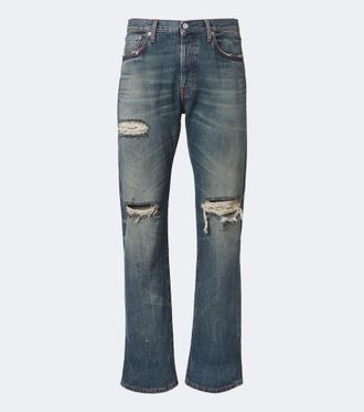 Acne Studios Re-edition distressed straight jeans