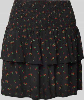 Review Minirock im Double-Layer-Look in Black, Gr&ouml;&szlig;e XS