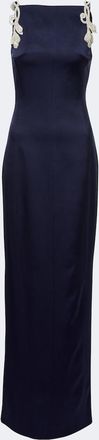 Rachel Gilbert Oryx embellished cr&ecirc;pe gown