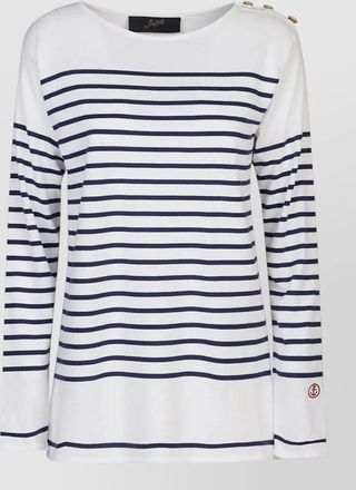 Seafarer cotton crewneck knitted top