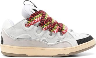 Lanvin Curb Sneakers - Heren - Sneakers - Wit - 40 EU - Leer - Schoenen
