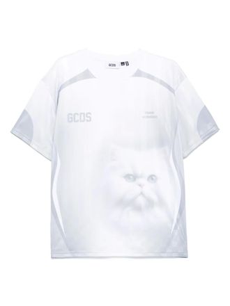 GCDS Cat Football T-shirt - unisex - Polyester - S - Grey