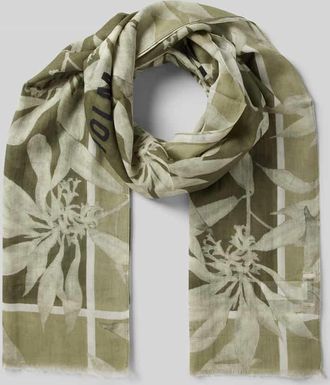 Marc O'Polo Schal mit Baumwolle und kurzen Fransen in Oliv, Gr&ouml;&szlig;e 1