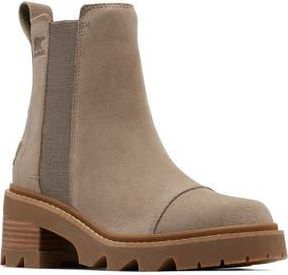 Sorel Joan Now Waterproof Chelsea Boot in Omega Taupe/Gum 2 at Nordstrom Rack, Size 9.5