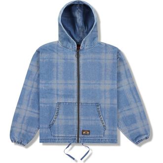 Pleasures Experiment Zip Poncho Hoodie in Indigo at Nordstrom, Size Xx-Large