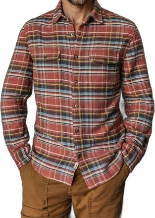 HIROSHI KATO Brace Vintage Diamond Plaid Shirt In Ruby