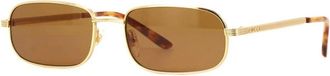 Gucci Brown Rectangular Mens Sunglasses GG1457S 002 57
