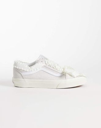 Vans Old Skool - Sneakers bianche con dettagli in pizzo-Bianco