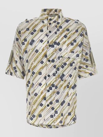 Kiko Kostadinov gabor short sleeve shirt geometric pattern