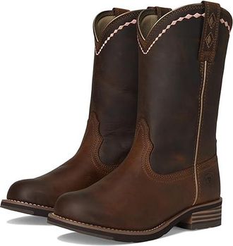 Ariat Unbridled Roper Cowboy Womens Boots Distressed Brown : 5.5 B - Medium, Leather