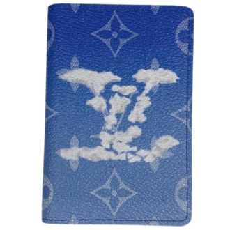 Louis Vuitton Pre-owned Business Card Case - Heren - Pre-owned - Blauw - Maat: ONE Size