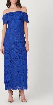 Shoshanna Midnight Garden Lace Avril Dress in Cobalt at Nordstrom, Size 10