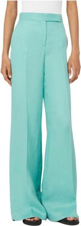 Max Mara Dames, Broeken, Blauw, Maat: XS
