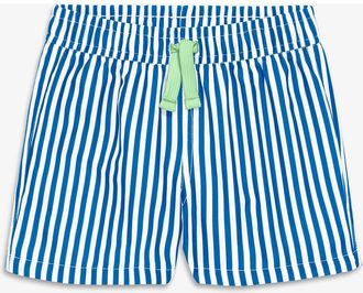 primary Baby Swim Trunk In Stripe in Blueberry White Stripe at Nordstrom, Size 12-18M