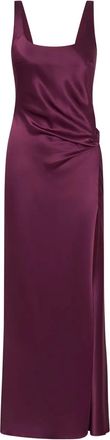 Anna Quan Etta side-split draped dress - Purple