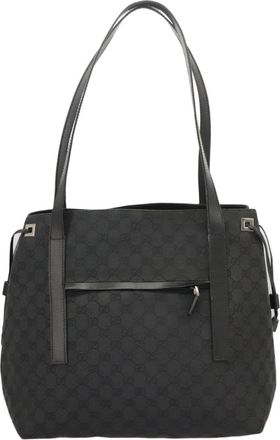 Gucci Black Canvas Shoulder Bag (Pre-Owned)