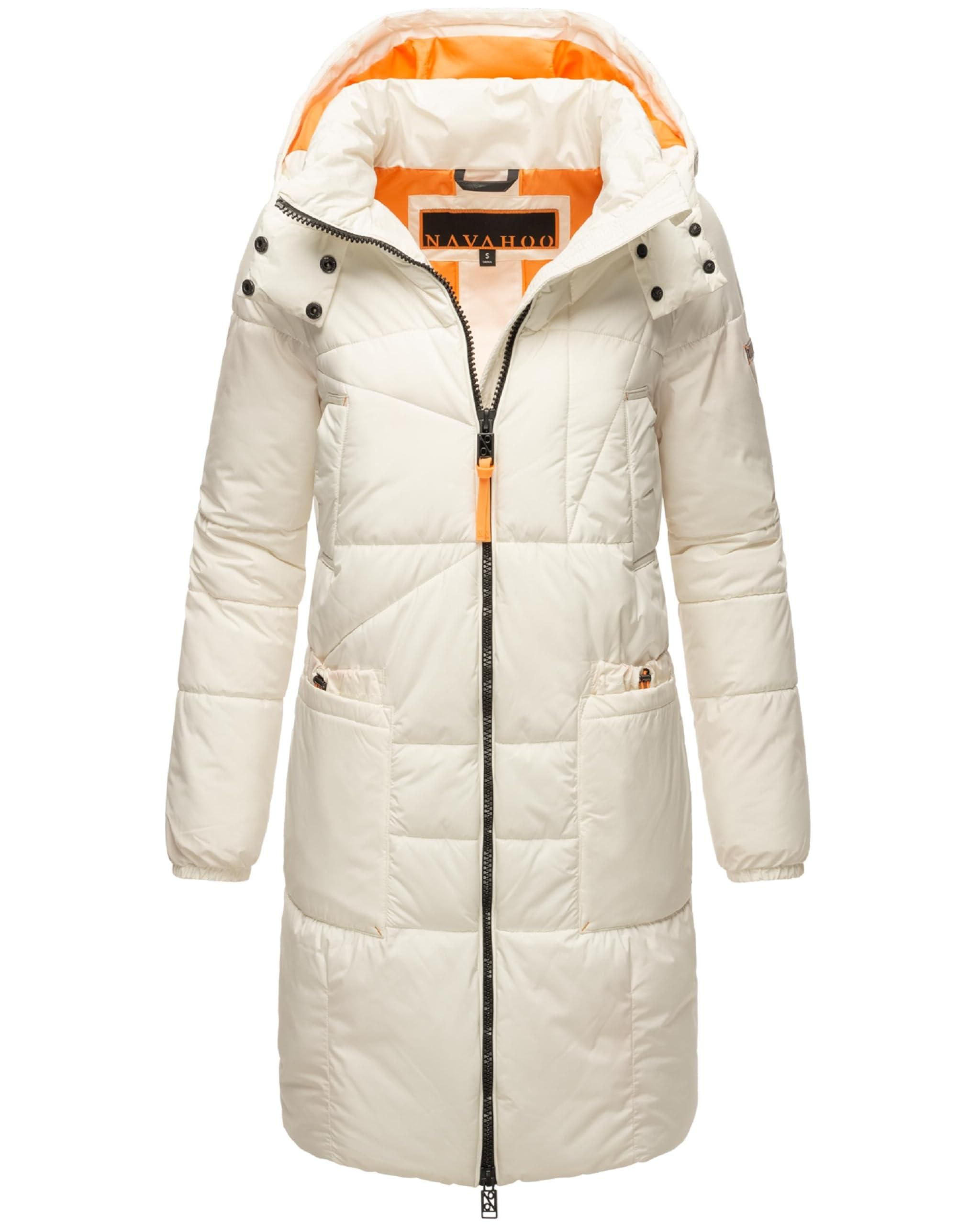 Navahoo Warme Damen Winter Jacke Lang Mit Kunstfell B660 Schwarz Größ, 119,82