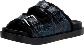 Aerosoles Olivia Slide Sandal Blue Snake OLIVIA-071 Womens