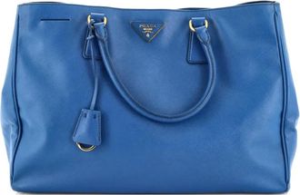 Prada Lux Open Saffiano Leather Large tote bag - Blauw