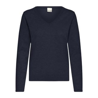 Ichi Maglieria Scollo a V - - Knitwear - Donna - Blu - XL