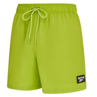 Reebok Badeshorts REEBOK Ace, Herren, Gr. XL, N-Gr, retro lime, Microfaser, Obermaterial: 100% Polyester, Badehosen Badeshorts, mit kleinen Seitenschlitzen, 