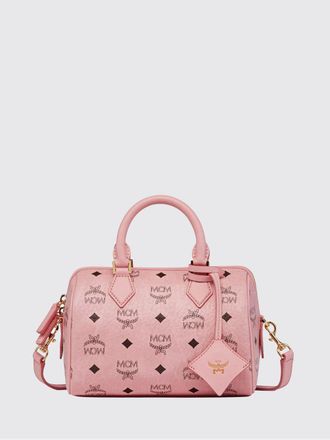 MCM Borsa Ella MCM in cotone spalmato con logo all over