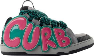 Lanvin Sneakers, male, Multicolor, Size: 10 US Curb Leather Sneakers