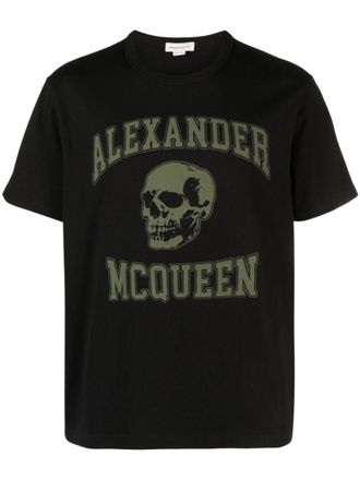 Alexander McQueen Black Logo Print T-shirt
