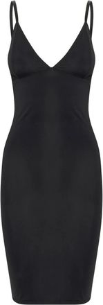 Gestuz Elegante Zwarte Jurk met Dunne Bandjes - Dames - Korte kleedjes - Zwart - M - Nylon - Kleedjes