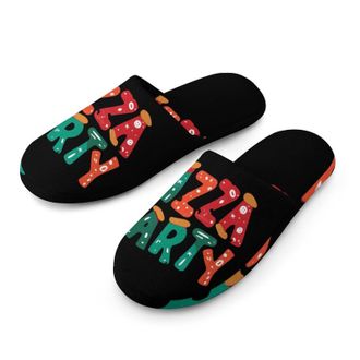 Generic Pizza Party Mens House Slippers Slip Indoor Slipper On Shoes Warm Outdoor