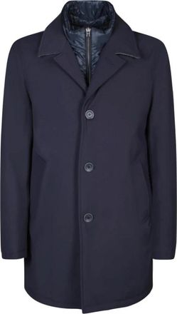Herno Woljas met hoge kraag - Heren - Mantel - Bruin - 2XL - Wol - Jassen