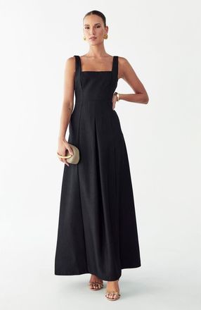 Willa Leonne Midi Dress in Black at Nordstrom, Size 8