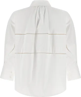 Fabiana Filippi Diamond Thread Cotton Poplin Shirt - White