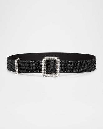 Benedetta Bruzziches Venus Rhinestone Mesh Belt