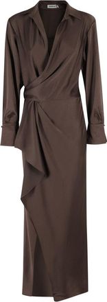 SIMKHAI Talita Draped Midi Dress