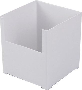 OEM Portariviste In Plastica - Bianco - Organizzatore Per Scaffali - Cestino Portaoggetti - Scaffale Portaoggetti - Stile A