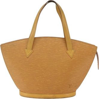 Louis Vuitton Saint Jacques Handbag Epi Leather Yellow Leather Handbag (Pre-Owned)
