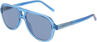DKNY DK556S 400 Womens Sunglasses Blue Size 57