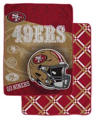 Pegasus Sports San Francisco 49Ers Nfl Team Helmet Oversized Fleece Blanket