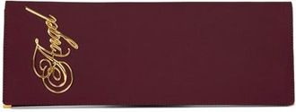 Jeffrey Campbell Halo-C Leather Clutch in Wine Satin at Nordstrom