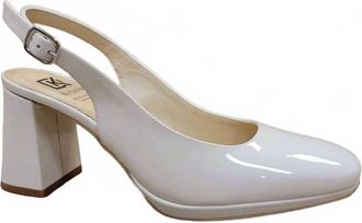 Fluchos Womens Karla Sling Back Pump In Nude Patent