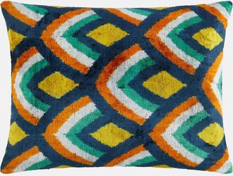 Les-Ottomans Silk and cotton velvet cushion