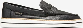 Cole Haan Womens Pinch Long-Weekender Penny Loafers - Black Size 6.5