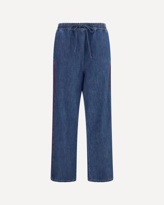 Valentino Lightweight wide-leg denim Pants Female 44