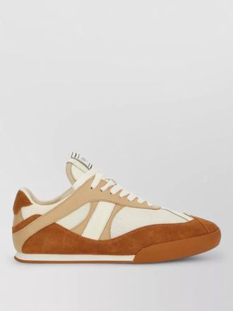 Chlo&eacute; kick sneaker suede mesh panels rubber sole