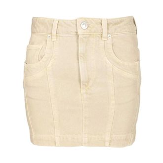 Isabel Marant Juana short skirt - female - Marant &eacute;toile - Short Skirts - Beige - 2XS - Skirts