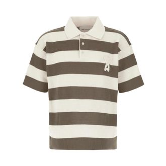 Ami Polo Shirts, male, Multicolor, Size: M De Coeur Polo