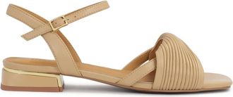 Kazar Schoenen, Dames, Beige, 41 EU, Lage leren sandalen