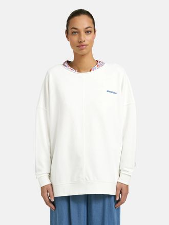 Smith & Soul Sweatshirt SMITH & SOUL, Damen, Gr. XXL, sanftes wei&szlig;, Sweatware, Obermaterial: 88% Baumwolle, 12% Polyester, unifarben, oversize Po-bedeckend, Rundha